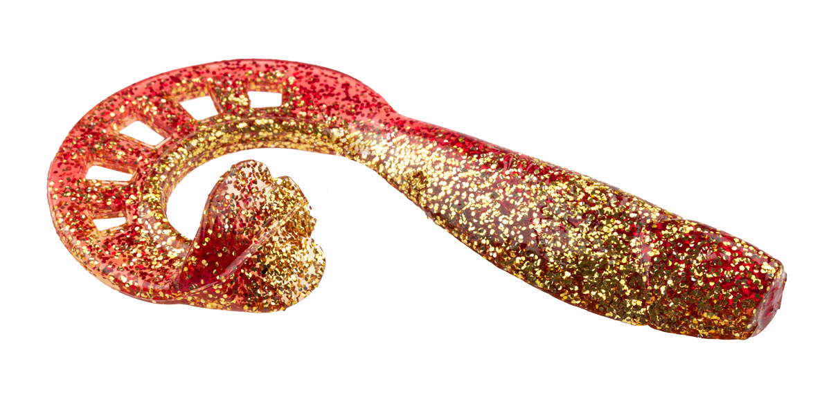 ProfiBlinker Zandertail Größe D 10cm Rot-Metallic / 5er Pack  ProfiBlinker Zandertail Größe D 10cm Rot-Metallic / 5er Pack