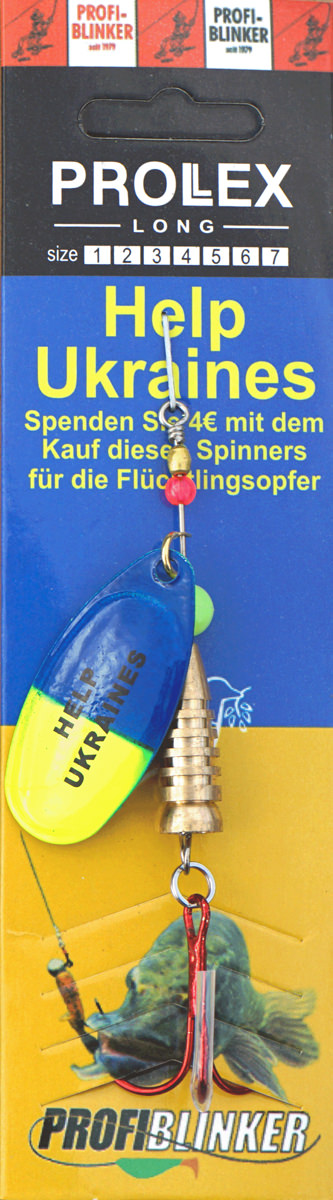 ProfiBlinker Prollex Anti-Drall Spinner French / Sammleredition Help Ukraines / Größe 4 / 10g 