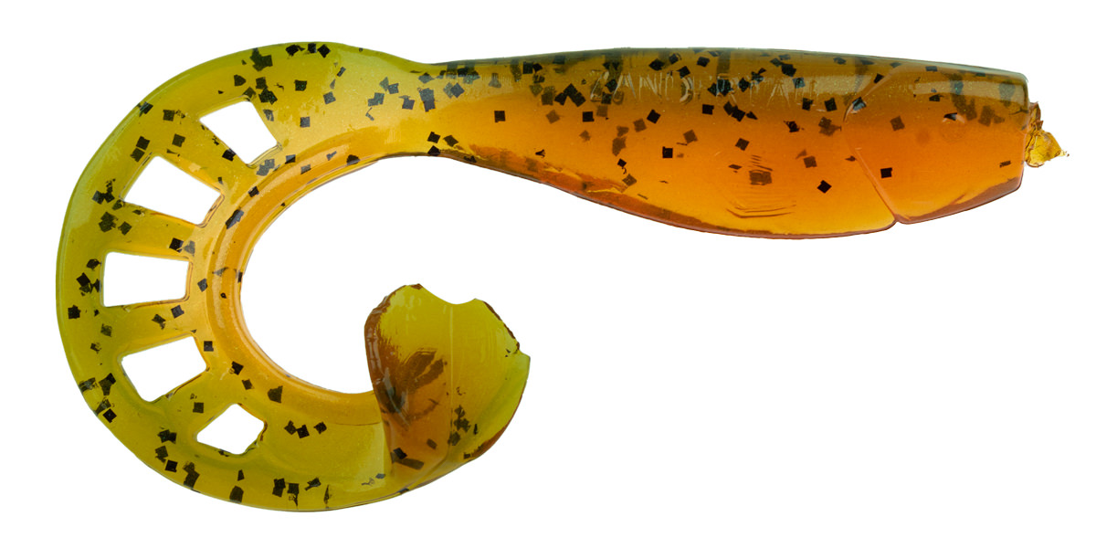 ProfiBlinker Zandertail Größe E 11,5cm Kaulbarsch / Glanz-Effekt / 10er Pack 