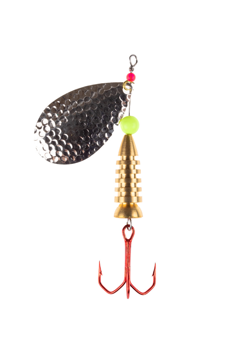 ProfiBlinker Prollex Weitwurf Spinner Tropfen / Silber-Gehämmert / Größe 1 / 4g 