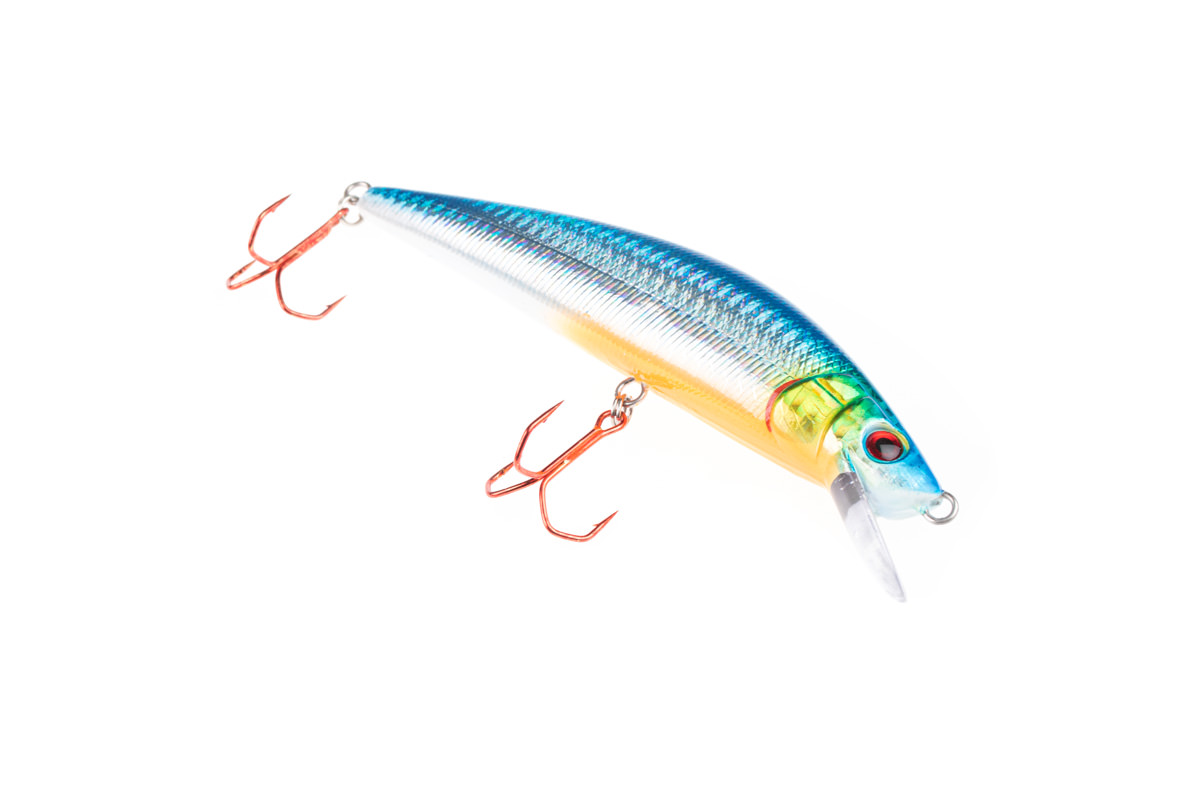 ProfiBlinker Go Up Wobbler (Flachläufer) Ozean-Blau / Größe 9cm mit 2 Drillingen