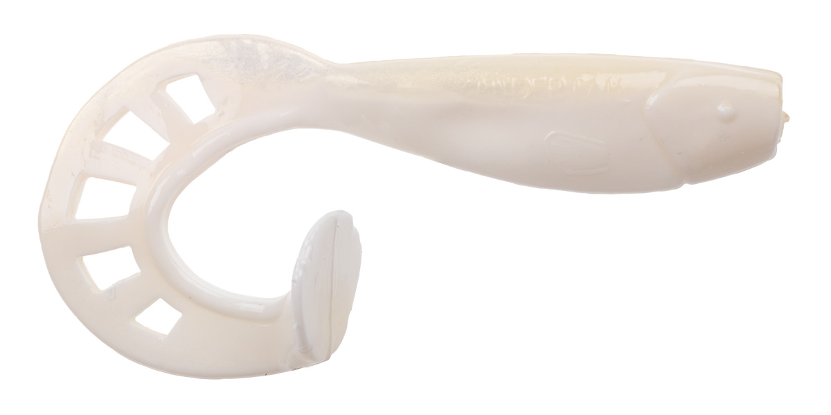 ProfiBlinker Zandertail Größe D 10cm Weiß / Grell-Weiß / 5er Pack  ProfiBlinker Zandertail Größe D 10cm Weiß / Grell-Weiß / 5er Pack