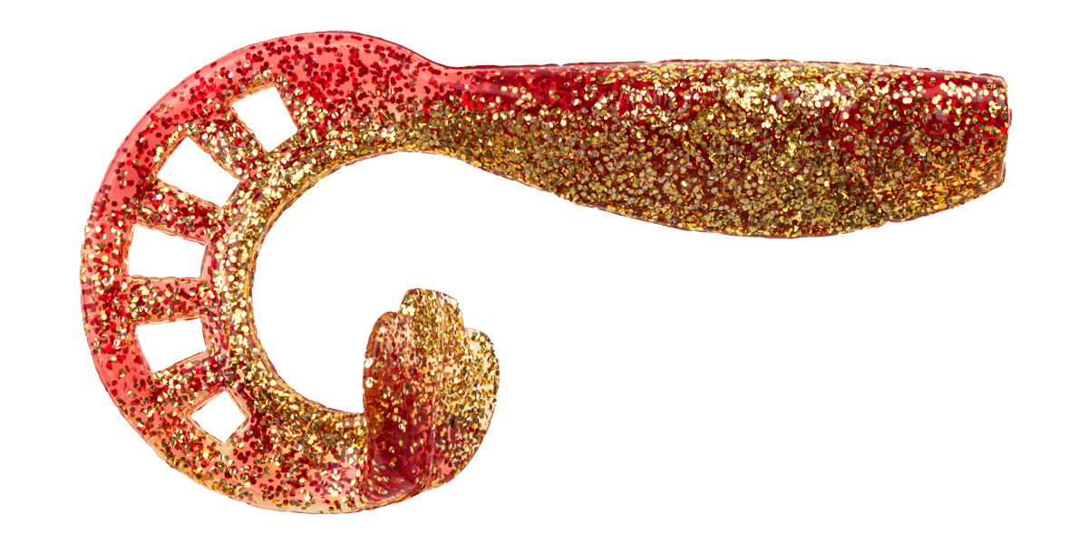 ProfiBlinker Zandertail Größe D 10cm Rot-Metallic / 5er Pack  ProfiBlinker Zandertail Größe D 10cm Rot-Metallic / 5er Pack