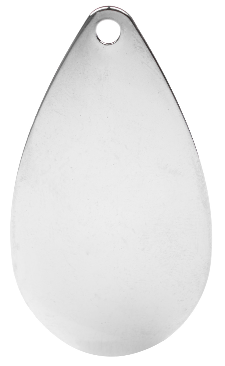 ProfiBlinker Spinnerblatt Tropfen / Silber-Glatt / Größe 00 / 11mm / 500er Pack 