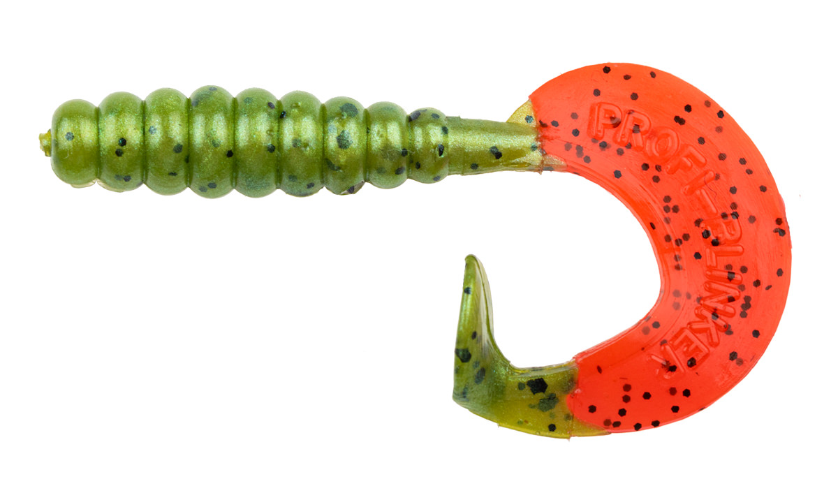 ProfiBlinker Turbotail Größe A 4,5cm Raubfisch-Grün / 125er Pack 