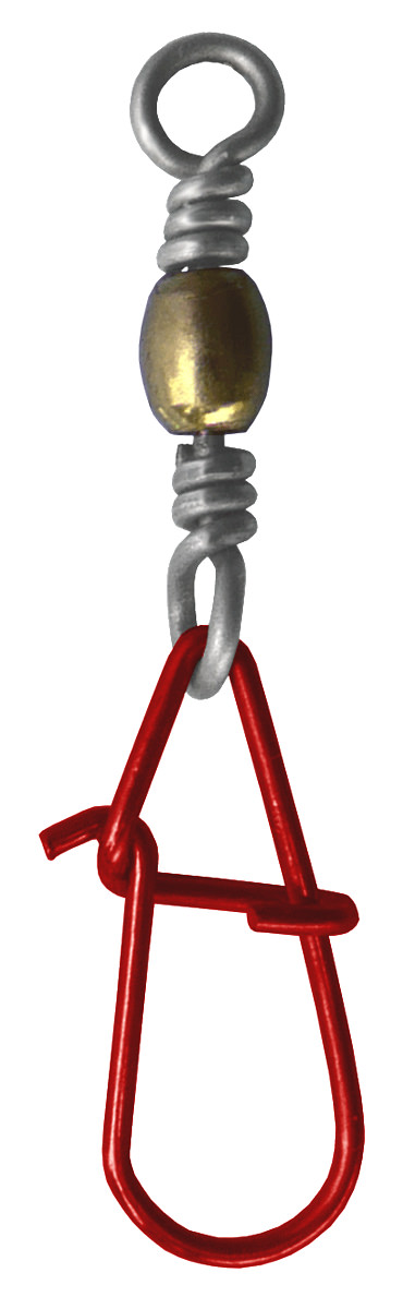 ProfiBlinker High Energy XXX-Strong Action Fastlock Kunstköder-Wirbel in Rot / Tragkraft 41,4 kg / Größe 8 / 5er Pack