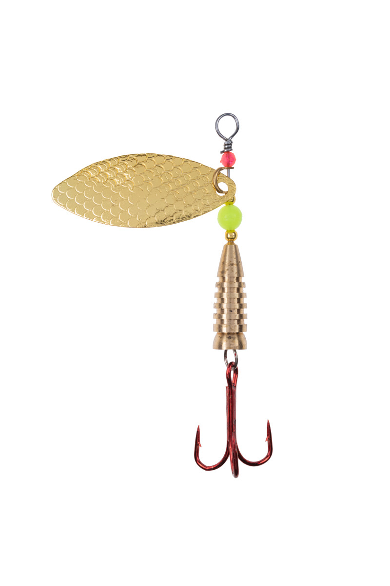 ProfiBlinker Prollex-Long Weitwurf Spinner / Schuppen-Gold / Größe 2 / 6g 