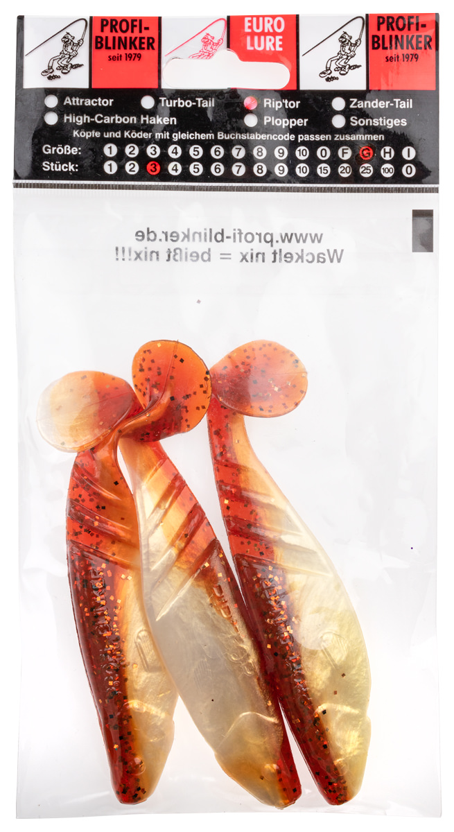 ProfiBlinker Riptor Größe G 13cm Braun-Metallic / 3er Pack 