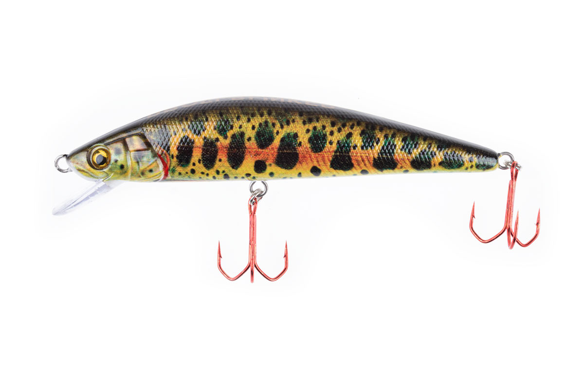 ProfiBlinker Go Up Wobbler (Flachläufer) Elritze / Größe 9cm mit 2 Drillingen