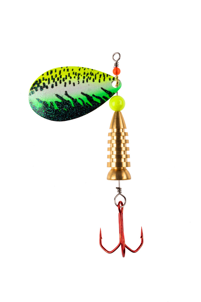 ProfiBlinker Prollex Weitwurf Spinner Tropfen / Effektlack Silber-Perl / Größe 3 / 7g 