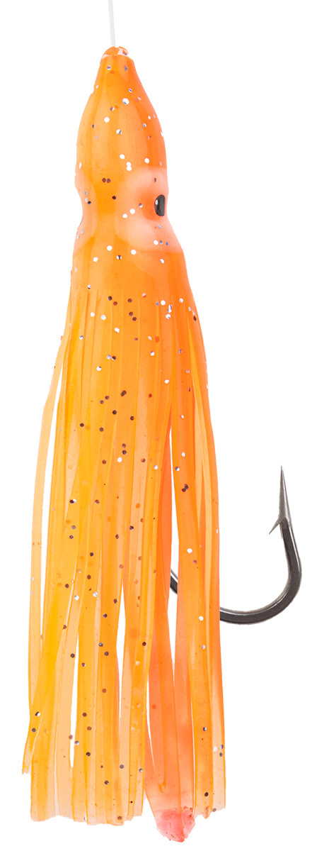 ProfiBlinker Octopus Paternoster Größe 5cm feuer-rot / 3er Pack 