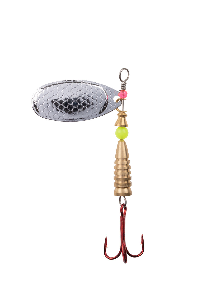 ProfiBlinker Prollex-French Style Weitwurf Spinner / Schuppen-Silber / Größe 6 / 22g 