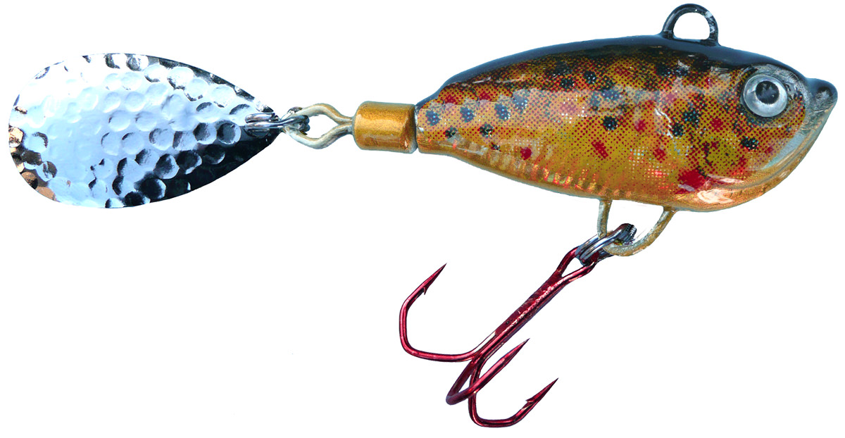 ProfiBlinker Spinner-Jig das Multitalent in Bachforelle / Silber Blatt / 10g / 1 Stück 