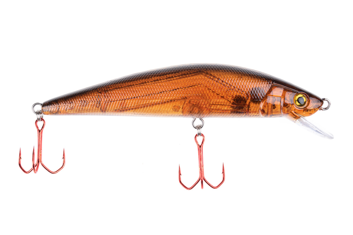 ProfiBlinker Go Up Wobbler (Flachläufer) Kaulbarsch / Größe 9cm mit 2 Drillingen