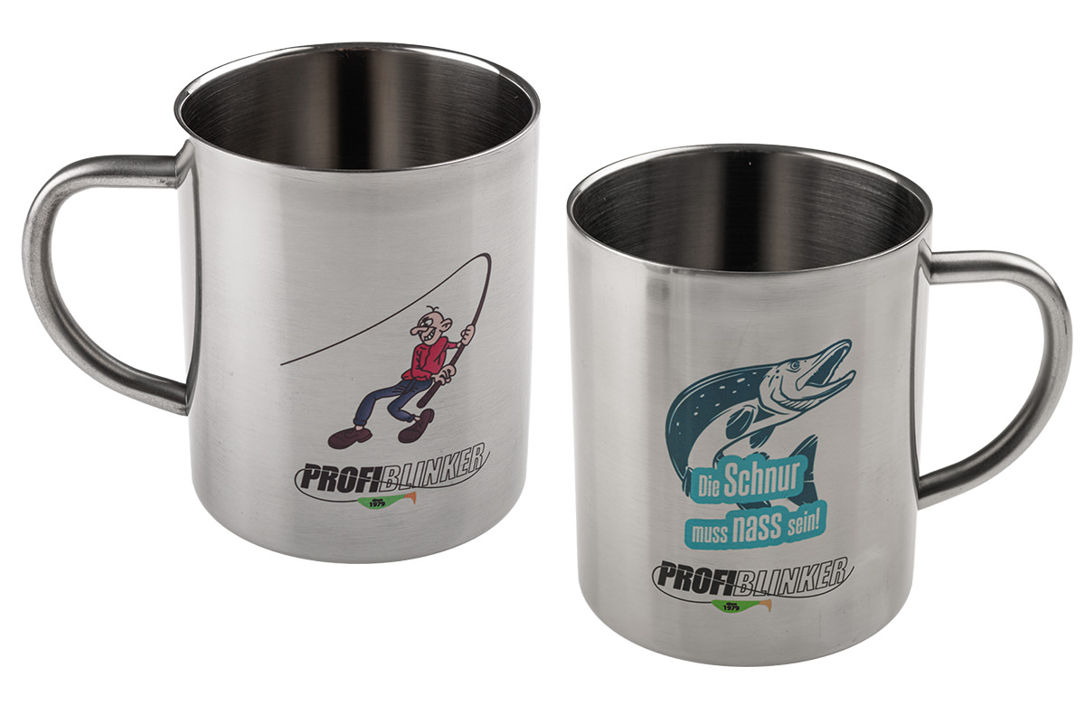 ProfiBlinker Kaffeepott Edelstahl - Motiv ''Die Schnur muss nass sein'' 