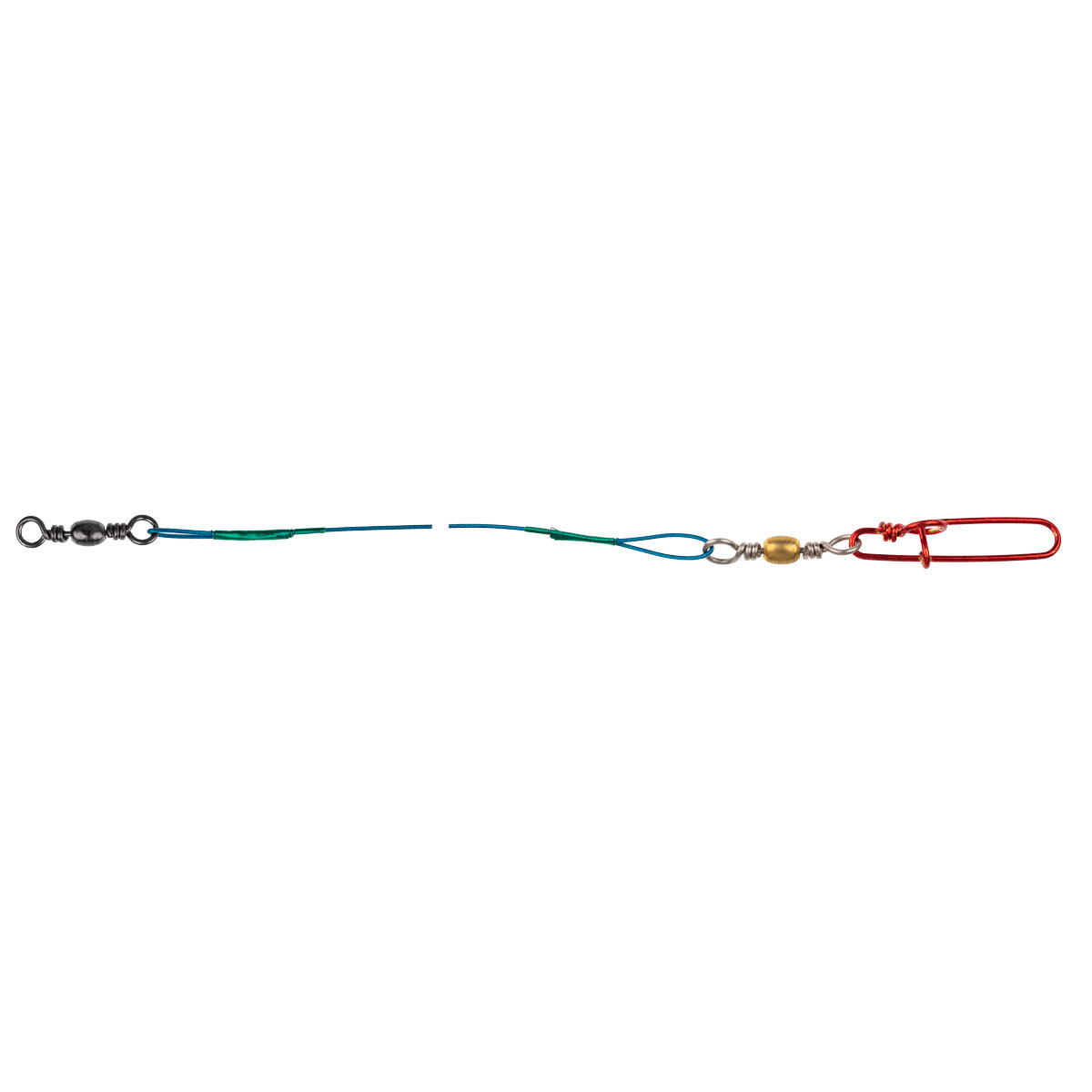 ProfiBlinker Ocean-Wire Montage mit xxx-strong Ringlock-Wirbel / 50cm / 80kg / 3er Pack 