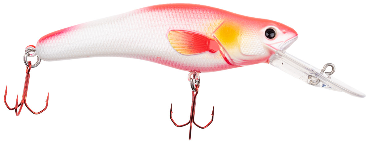 ProfiBlinker Crank Runner (Tiefläufer) Weiß-Rot / Größe 115mm mit 2 Drillingen ProfiBlinker Crank Runner (Tiefläufer) Weiß-Rot / Größe 115mm mit 2 Drillingen