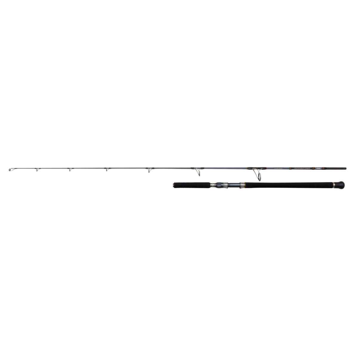 PENN Battalion Solid Offshore Baitcastrute Spinnrute Gloss Grey, 2,23 m, 15-80 g, Aktion Fast, 2-teilig, Gewicht 327 g
