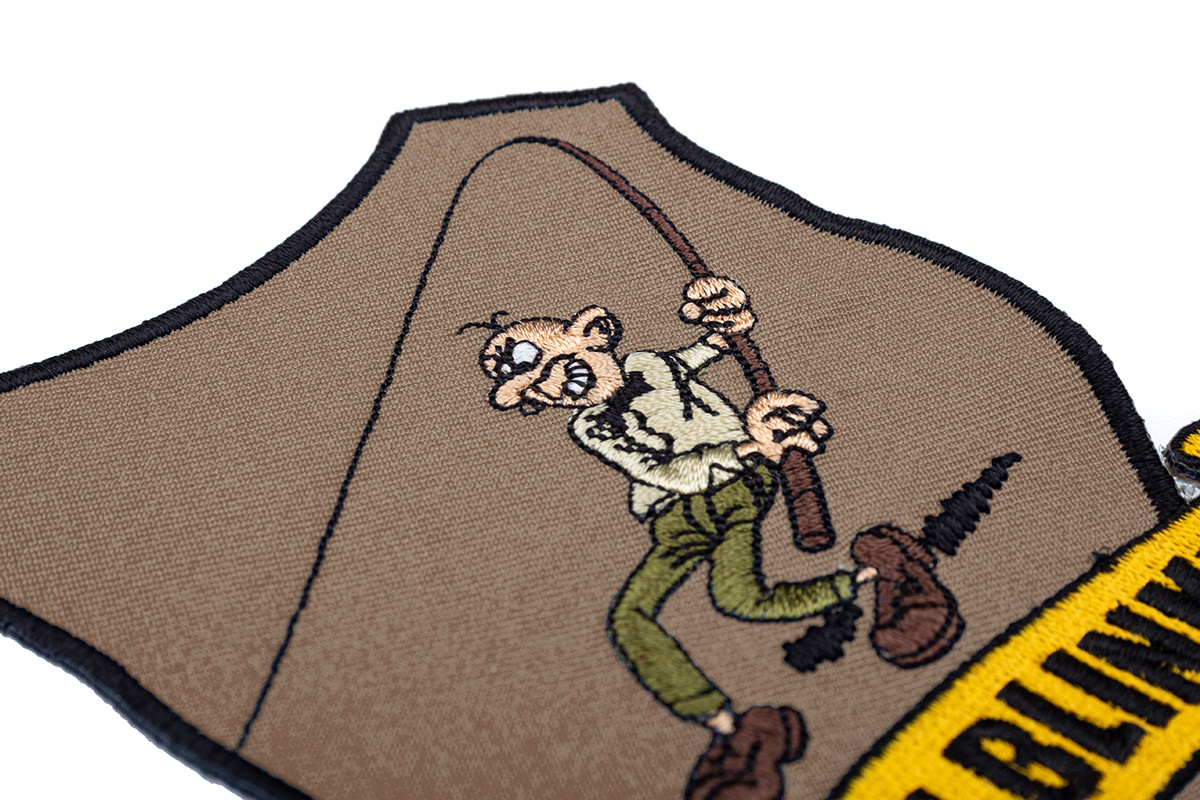 ProfiBlinker Aufnäher beige Original-Logo 