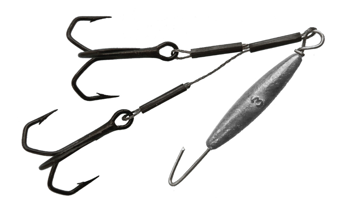 ProfiBlinker Köderfisch- und Gummifisch-System mit Drillingen / Größe E  ProfiBlinker Köderfisch- und Gummifisch-System mit Drillingen / Größe E