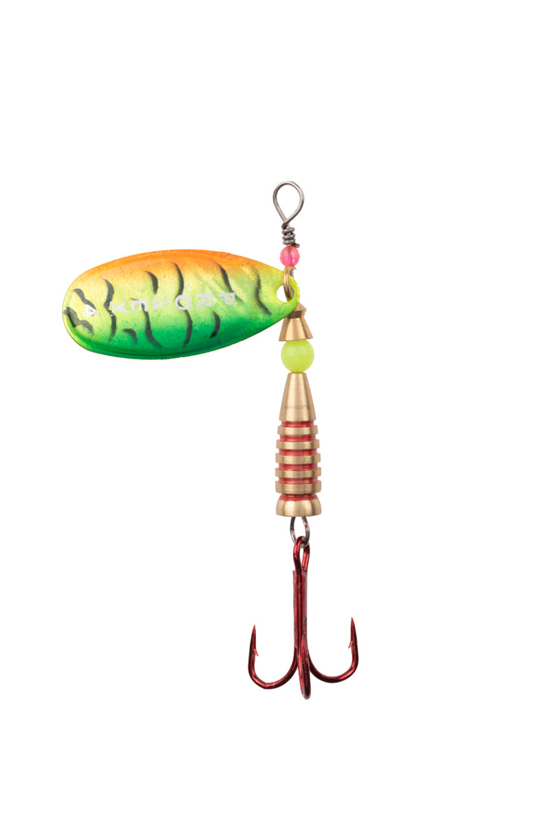 ProfiBlinker Prollex-French Style Weitwurf Spinner / Firetiger-Effektlackierung / Größe 3 / 8g 