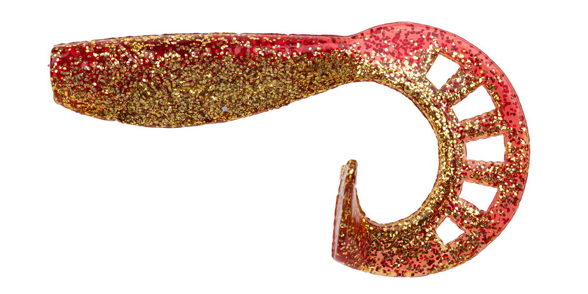 ProfiBlinker Zandertail Größe D 10cm Rot-Metallic / 5er Pack  ProfiBlinker Zandertail Größe D 10cm Rot-Metallic / 5er Pack
