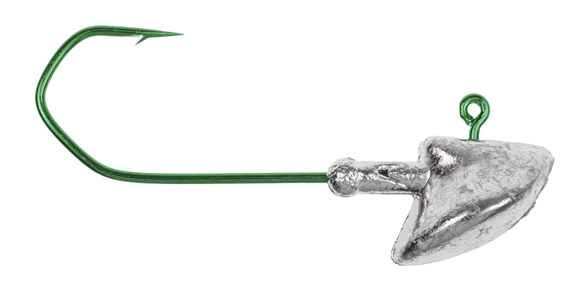 ProfiBlinker Erie-Stand-up-Jig mit High-Carbon Haken in Grün / Größe D / leicht / 4g / 50er Pack