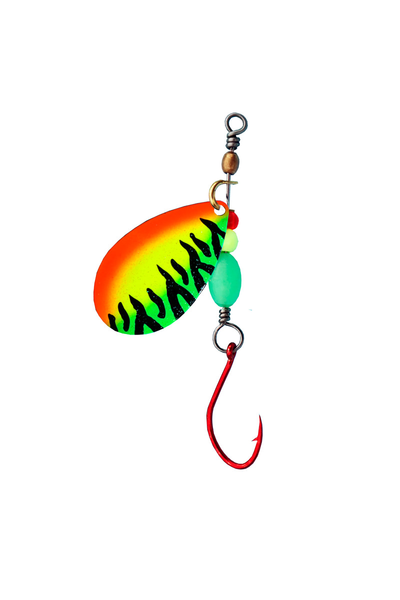 ProfiBlinker Anti-Twist Sbiro Spinner / Firetiger / Größe 2 / 0,9g / 1 Stück 