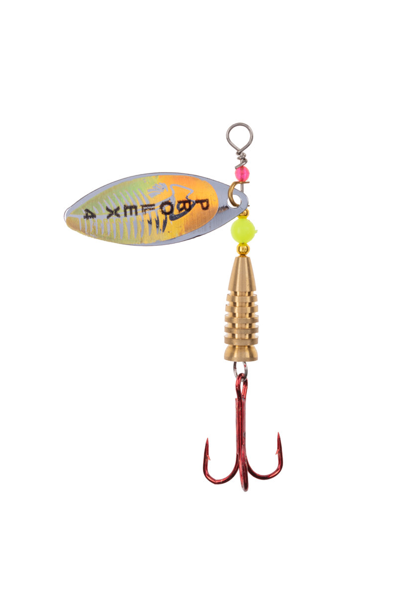 ProfiBlinker Prollex-Long Weitwurf Spinner / Silber-Gold / Größe 1 / 4g 