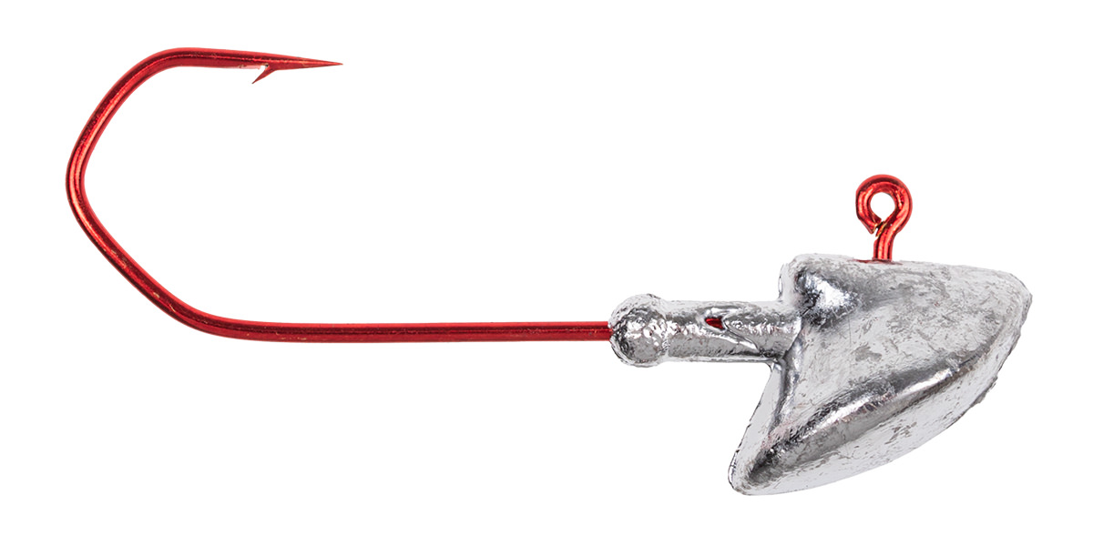 ProfiBlinker Erie-Stand-up-Jig mit High-Carbon Haken in Rot / Größe D / schwer / 11g / 4er Pack
