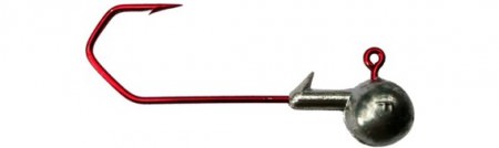 ProfiBlinker Rundkopf-Twister mit High-Carbon Haken in Rot / Größe B / 6g / schwer / Wassertiefe bis 8m / 5er Pack