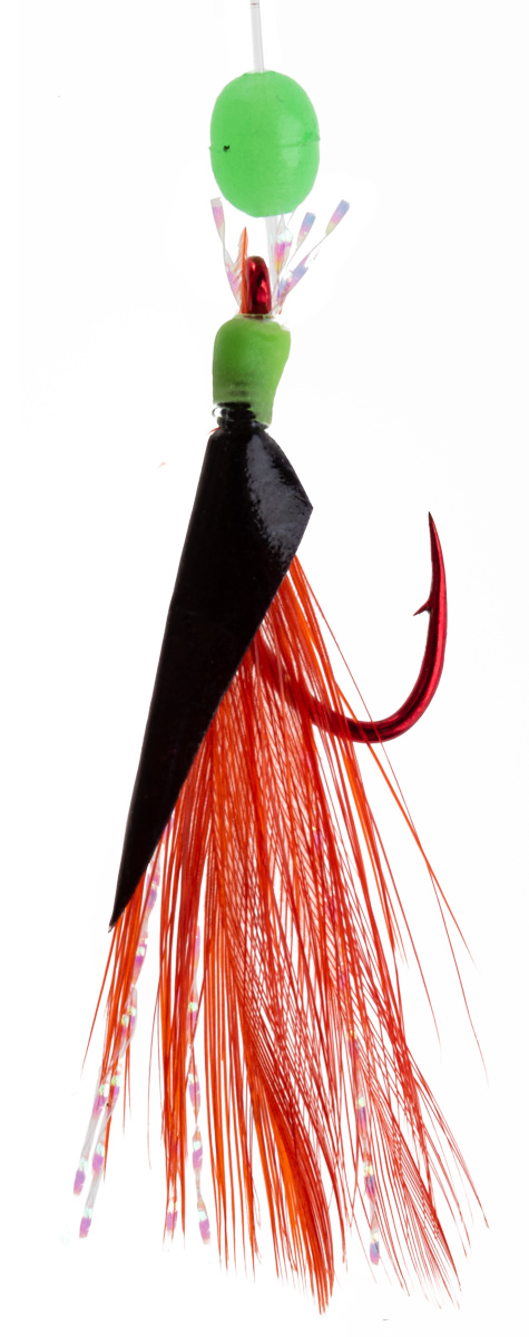 ProfiBlinker Großfisch-Paternoster mit XX-Strong High Energy Wirbel / schwarz/rote Feder / Größe 4/0 / 2er Pack ProfiBlinker Großfisch-Paternoster mit XX-Strong High Energy Wirbel / schwarz/rote Feder / Größe 4/0 / 2er Pack