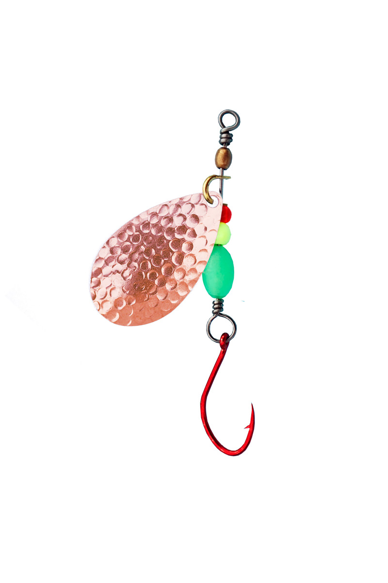 ProfiBlinker Anti-Twist Sbiro Spinner / Kupfer-Gehämmert / Größe 3 / 1,3g / 1 Stück 