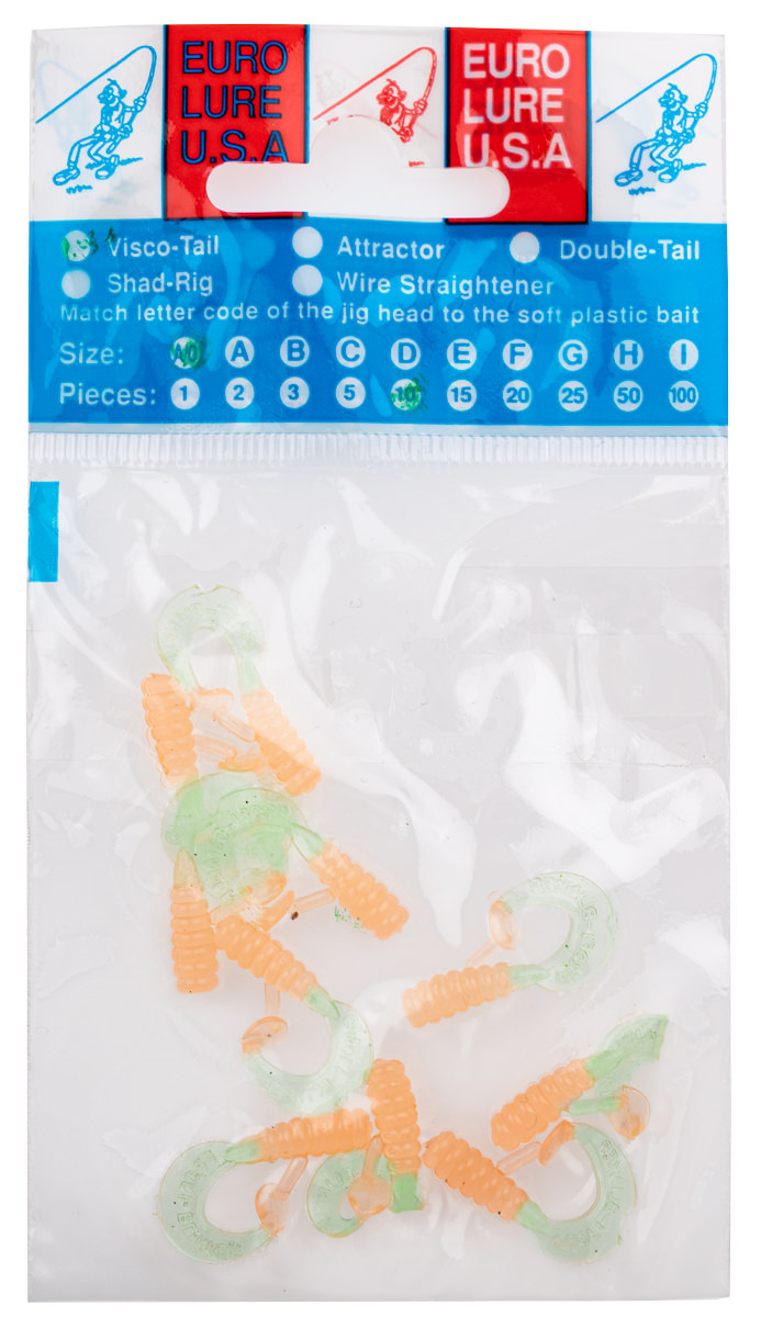 ProfiBlinker Turbotail Größe A/0 3cm Leucht-Twister / selbstleuchtend / 10er Pack 