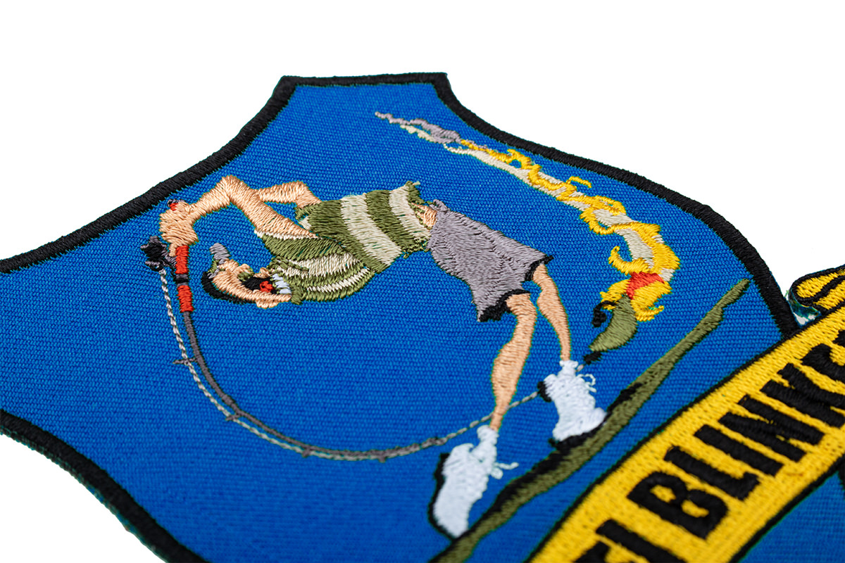 ProfiBlinker Aufnäher blau Jubiläumsangler  ProfiBlinker Aufnäher blau Jubiläumsangler