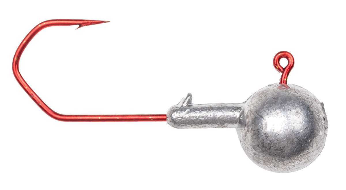ProfiBlinker Strömungs- und Vertikal- Jig High Carbon Haken in Rot / Größe D / 20g / 4er Pack 