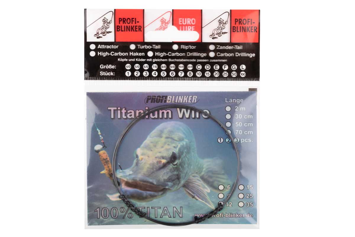 ProfiBlinker Titanium Wire Monovorfach Dunkelgrau / 6 kg Tragkraft / 2 Meter 