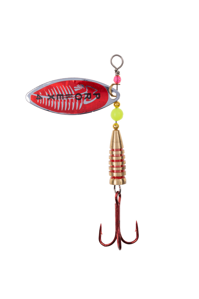 ProfiBlinker Prollex-Long Weitwurf Spinner / Silber-Rot / Größe 1 / 4g 