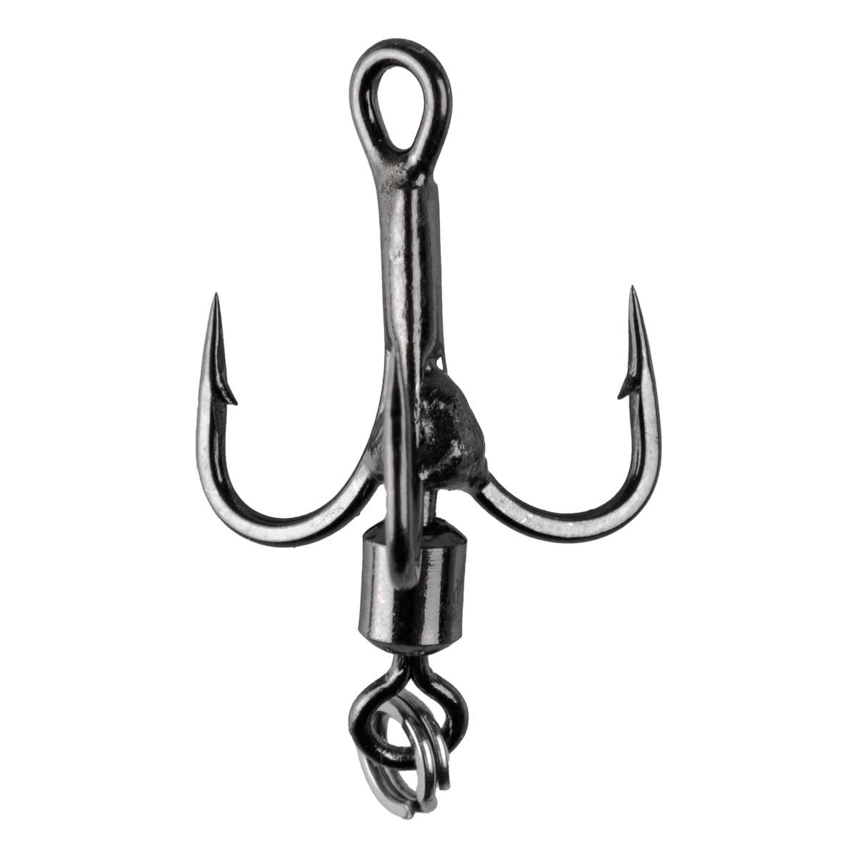 ProfiBlinker Tail-Hook Drilling xx-strong / Titan / Größe 10 / Edelstahl-Splintring / 3er Pack 