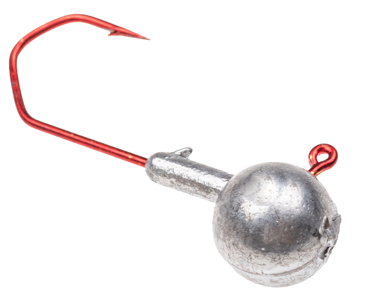 ProfiBlinker Strömungs- und Vertikal- Jig High Carbon Haken in Rot / Größe D / 20g / 4er Pack 