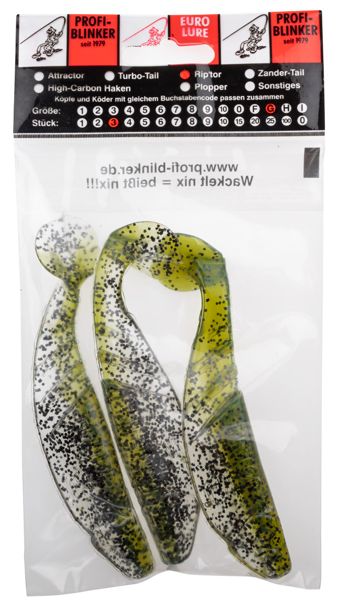 ProfiBlinker Riptor Größe G 13cm Zander / 3er Pack 
