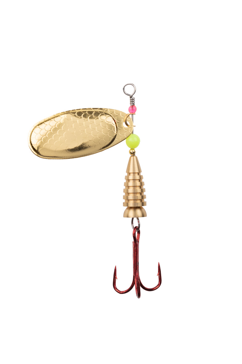ProfiBlinker Prollex-French Style Weitwurf Spinner / Schuppen-Gold / Größe 1 / 4g 
