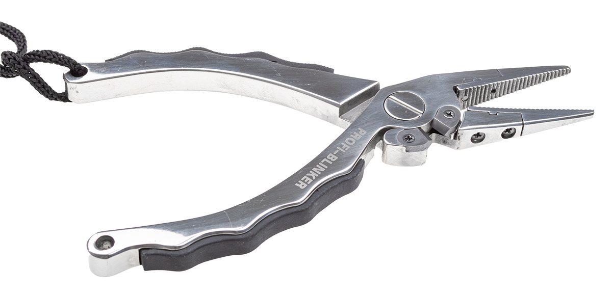 ProfiBlinker Hakenlöse- und Kombizange aus Edelstahl mit gummierten Griff 