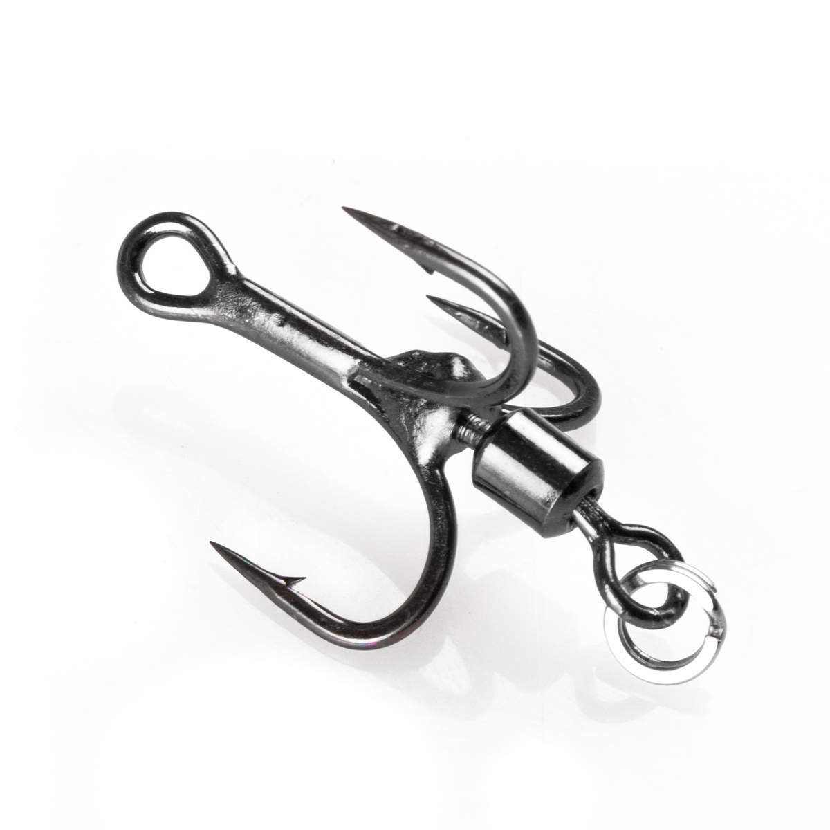 ProfiBlinker Tail-Hook Drilling xx-strong / Titan / Größe 10 / Edelstahl-Splintring / 3er Pack 