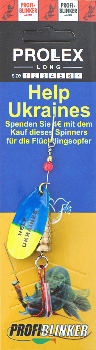 ProfiBlinker Prollex Anti-Drall Spinner French / Sammleredition Help Ukraines / Größe 3 / 8g 