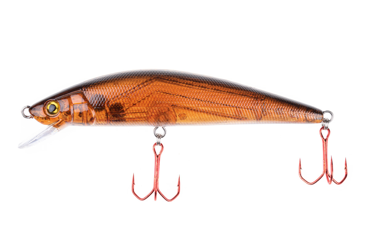 ProfiBlinker Go Up Wobbler (Flachläufer) Kaulbarsch / Größe 9cm mit 2 Drillingen