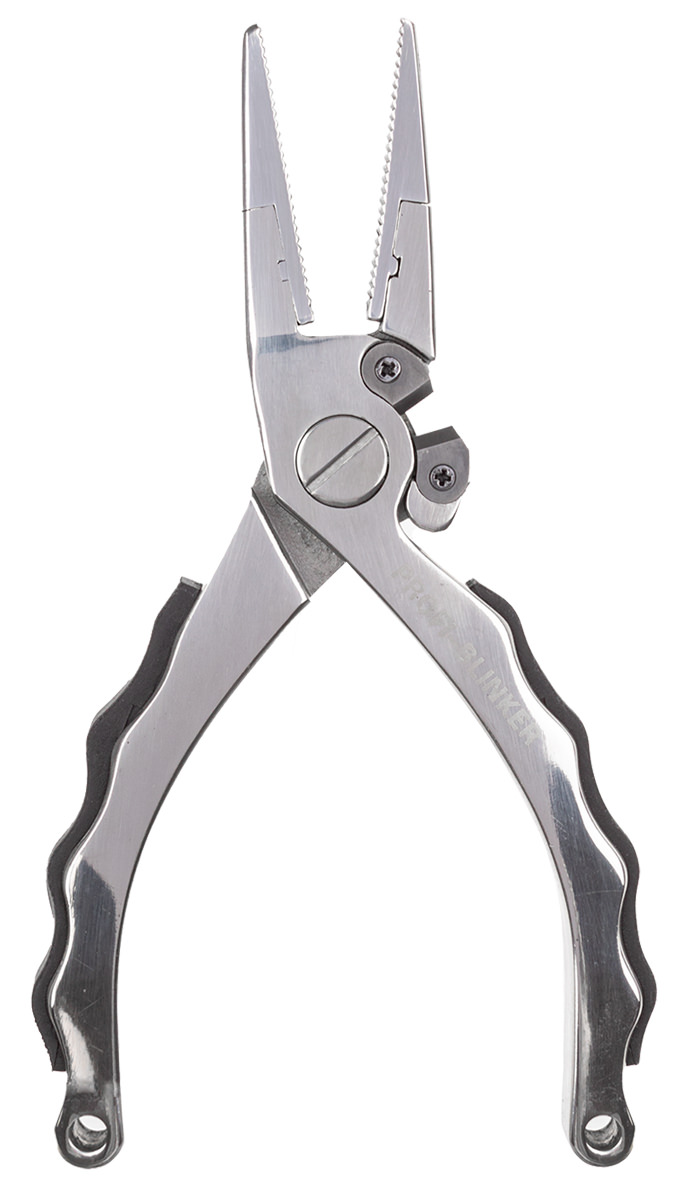 ProfiBlinker Hakenlöse- und Kombizange aus Edelstahl mit gummierten Griff 