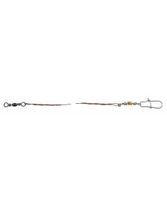 ProfiBlinker Power-Wire Fertigmontage 1x19 mit Wirbel und Snap in Bronze / 30cm / 9kg Tragkraft / 20er Pack