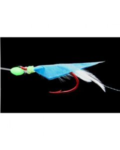 Meerespaternoster blau-weiße Fliege Größe 1/0
